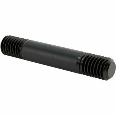 BSC PREFERRED Left-Hand to Right-Hand Male Thread Adapter Black-Oxide Steel 1/2-13 Thread 3 Long 94455A422